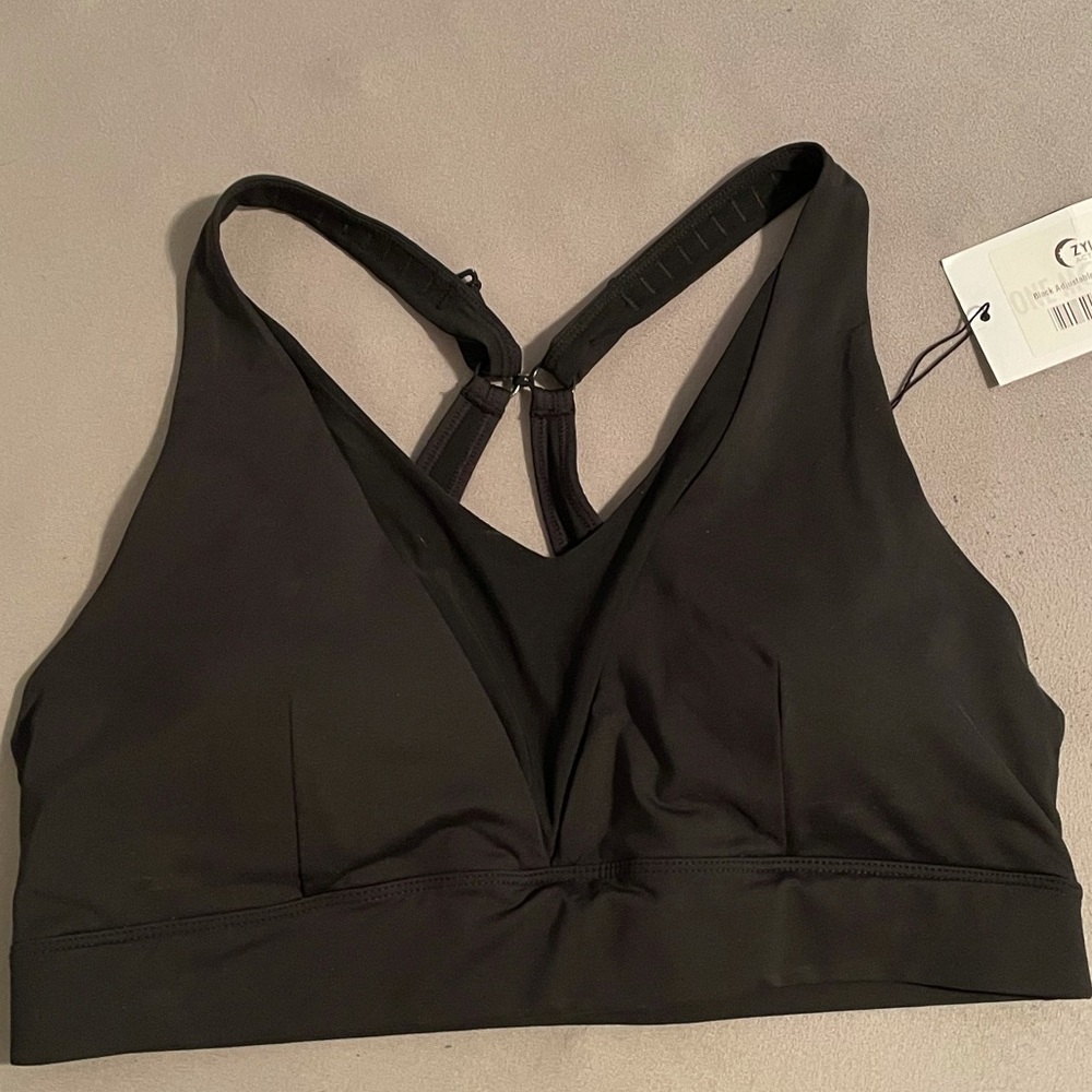 ZYIA Black Racerback Sports Bra
